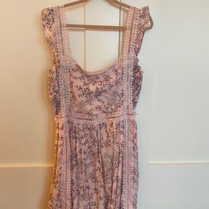 Altard State Light Pink Floral Mini Dress